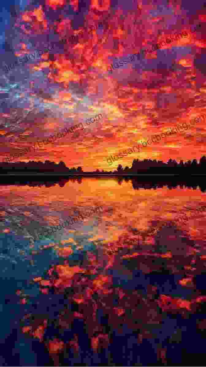 A Breathtaking Sunset Over A Tranquil Lake In New Brunswick. New Brunswick Canada James Just