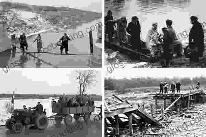 A Dramatic Depiction Of Refugees Crossing The Bridge At Andau, Hungary, Symbolizing The Hope And Resilience Of Those Fleeing Oppression During The Hungarian Revolution The Bridge At Andau: The Compelling True Story Of A Brave Embattled People