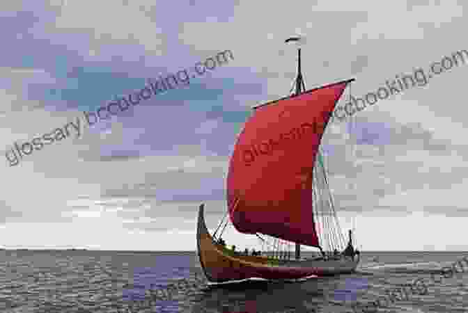 A Majestic Viking Ship Sails Across The Vast Ocean, Its Sails Billowing In The Wind. Viking Tales (illustrated): Includes The Boy Who Was King Of The Vikings The Viking Who Discovered America