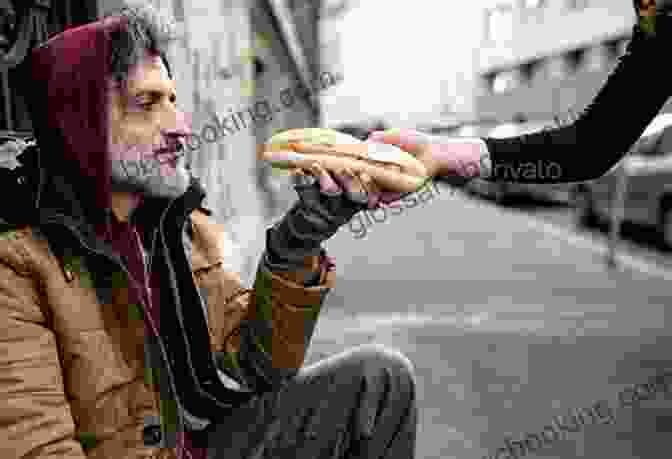 A Man Giving Food To A Homeless Person 100 Acts Of Kindness: Monumental Collaborative Puzzle Print VI