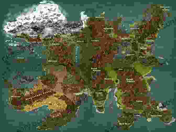 A Map Of The World Of Archemi, Featuring Various Regions, Cities, And Dungeons Dragon Seed: A LitRPG Dragonrider Adventure (The Archemi Online Chronicles 1)