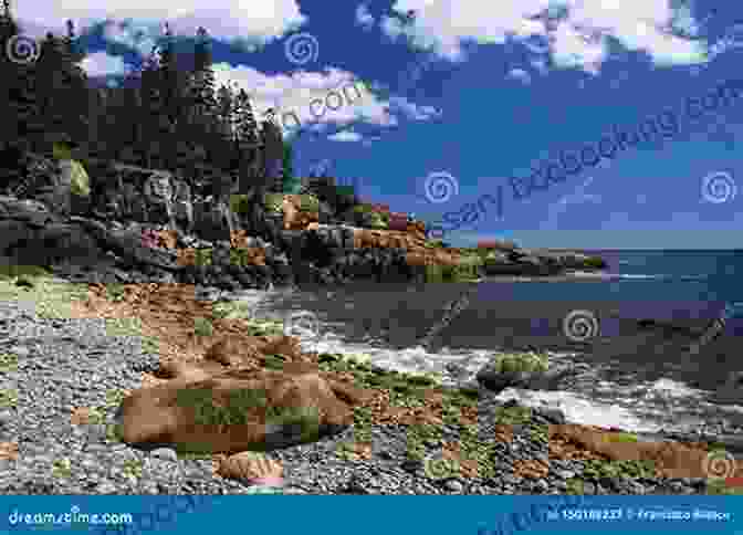 A Panoramic View Of New Brunswick's Rugged Coastline, With Towering Cliffs And Crashing Waves. New Brunswick Canada James Just