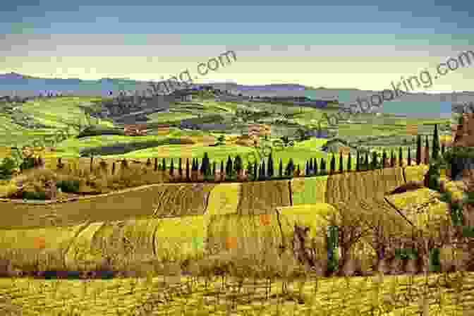 A Picturesque Image Of The Rolling Hills And Vineyards Of Tuscany, Conveying The Enchanting And Whimsical Nature Of The Region. LEGENDS AND STORIES OF ITALY