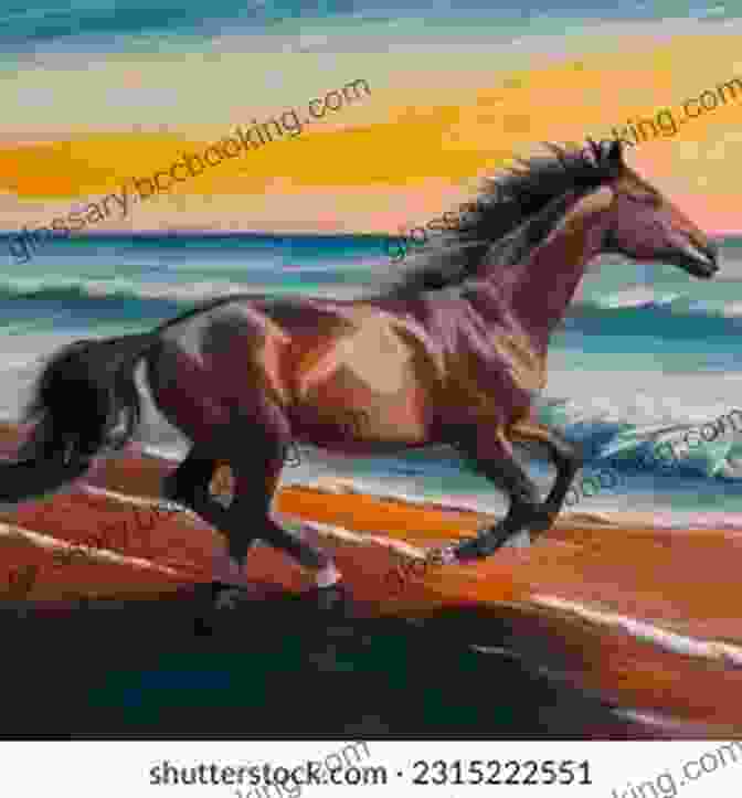 A Powerful Acrylic Painting Of A Racehorse Mid Stride, Muscles Rippling Beneath Its Sleek Coat, Capturing The Exhilaration And Athleticism Of The Sport Of Kings. Horses A Collection Of Acrylic Paintings Of Horses