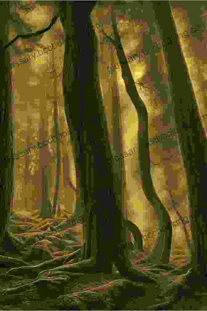 A Shadowy Forest With Ancient Trees And A Winding Path, Evoking The Enchanted Realms Of British And Irish Folklore. Merlin S Death: And Other Native Stories (Native Stories Of Britain And Ireland 4)
