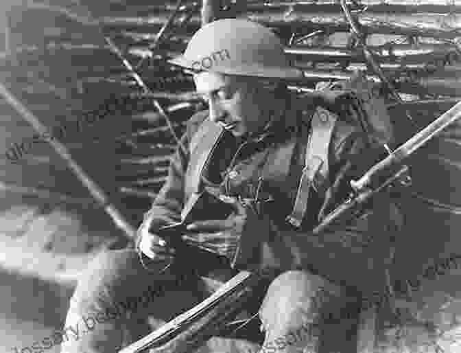 A Young British Soldier Reading A Comic Book In The Trenches During World War II Take That Adolf : The Fighting Comic Of The Second World War