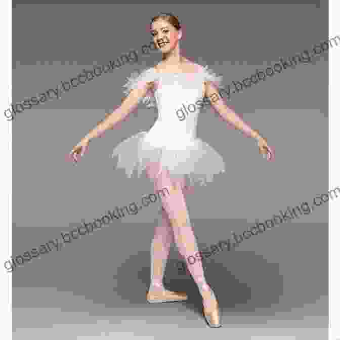 A Young Woman In A White Ballet Dress Performing A Leap To The Pointe Jackalina G