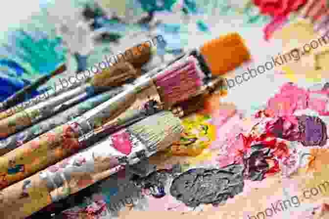 An Array Of Vibrant Art Supplies, Including Paints, Brushes, And Palettes Artist Toolbox: Painting Tools Materials: A Practical Guide To Paints Brushes Palettes And More