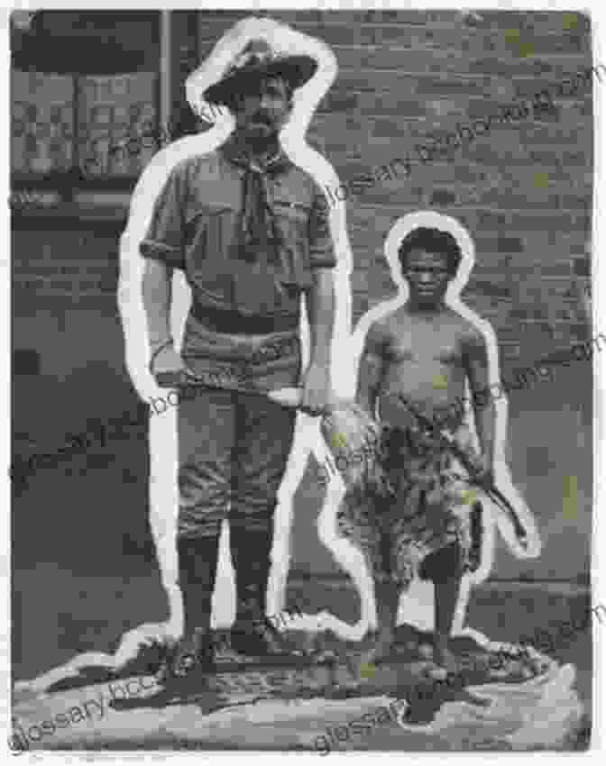 Clicko, The Wild Dancing Bushman, Offering A Helping Hand To A Young Child. Clicko: The Wild Dancing Bushman
