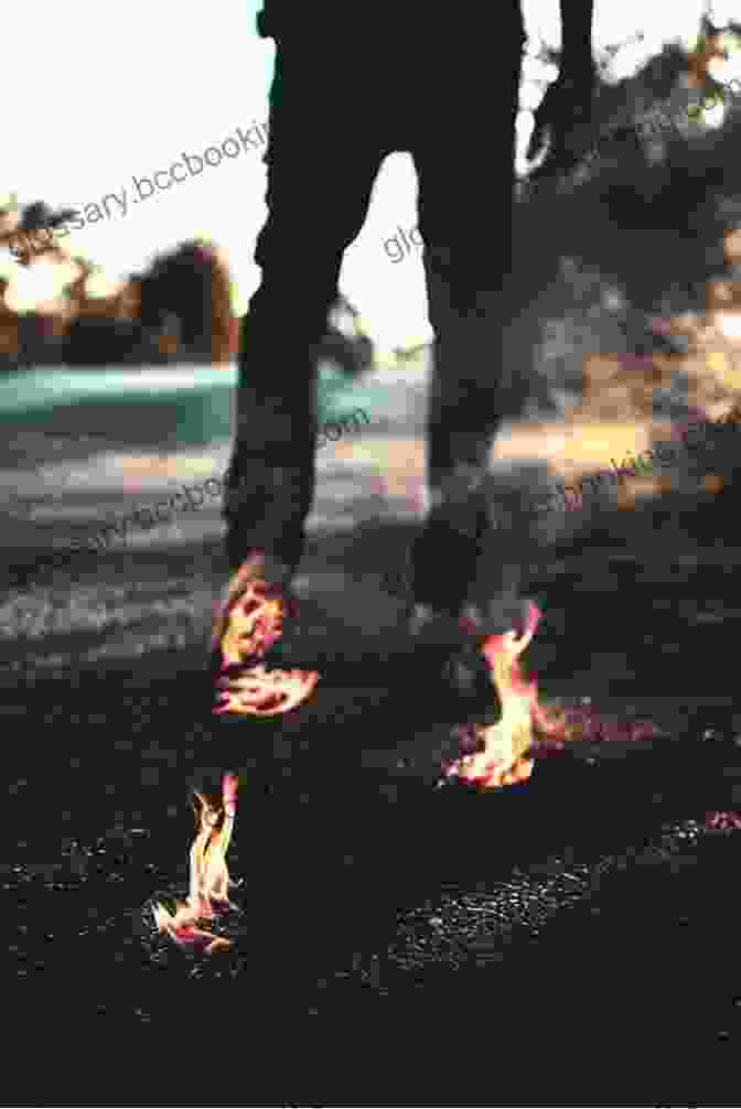 Firewalk Book Cover Featuring A Man Walking Through A Forest Fire Rachel Hatch Thriller 4 6: Smoke Signal Firewalk Whitewater (Rachel Hatch Boxed Set 2)
