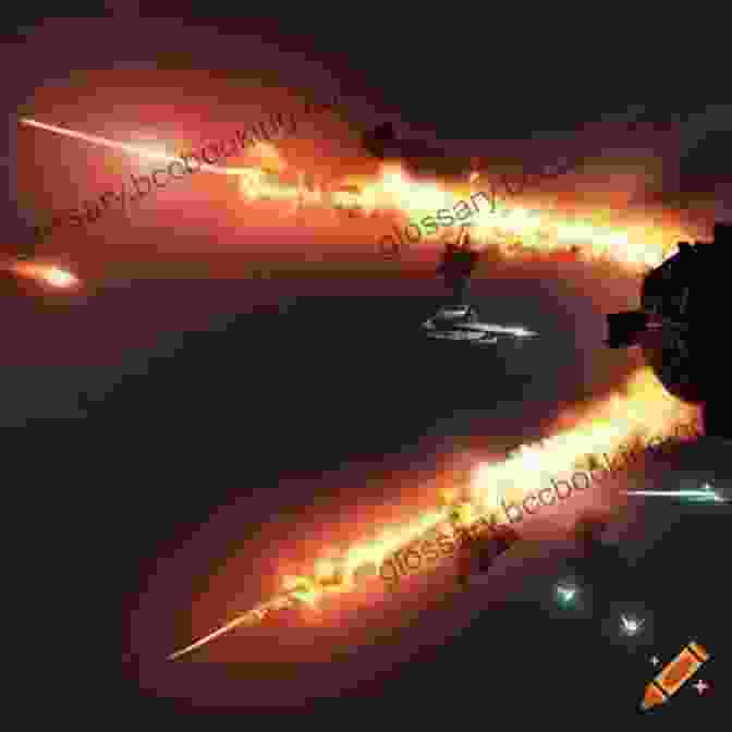 Intense Spaceship Battle Amidst A Sea Of Stars, Lasers And Explosions Fill The Frame Operation Artemis (The Drift: Nova Force 4)