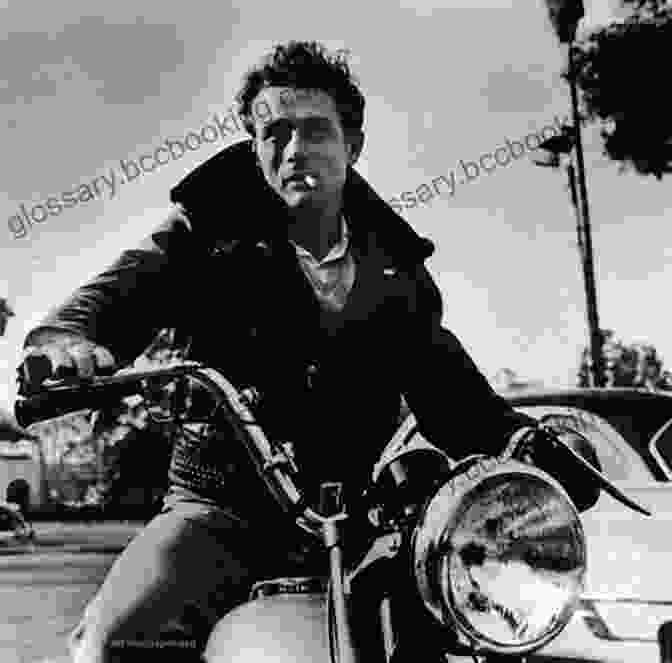James Dean On A Motorcycle, Embodying The Spirit Of Rebellion Click Clack Surprise James Dean