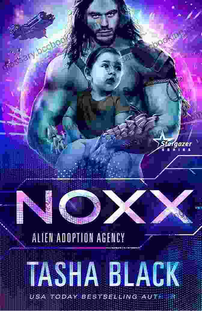 Noxx Alien Adoption Agency Book Cover, Featuring A Woman Holding An Alien Baby Noxx: Alien Adoption Agency #1 Tasha Black