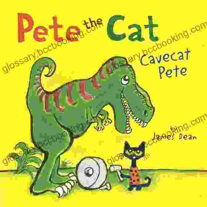 Pete The Cat Cavecat Pete Book Cover Featuring A Curious Pete The Cat Wearing A Caveman Outfit Pete The Cat: Cavecat Pete
