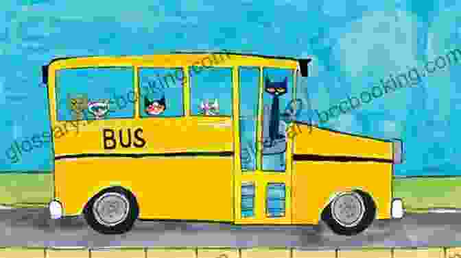 Pete The Cat Playing Guitar While Riding In A School Bus Pete The Cat: Go Pete Go