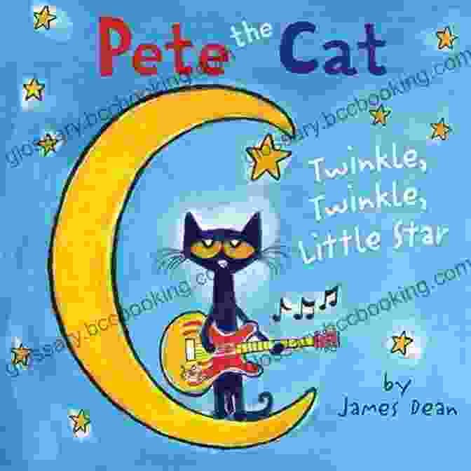 Pete The Cat Twinkle Twinkle Little Star Book Cover Image Showing Pete The Cat Floating Through The Night Sky Surrounded By Stars Pete The Cat: Twinkle Twinkle Little Star