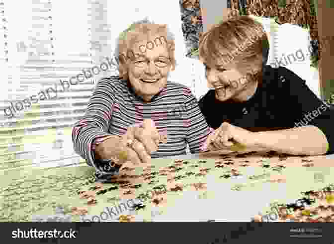Two Elderly Individuals Engrossed In A Jigsaw Puzzle, Their Faces Focused And Engaged As They Work Together To Solve It A Different Visit: Activities For Caregivers And Their Loved Ones With Memory Impairments