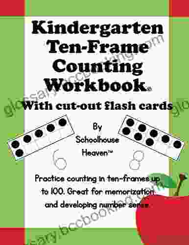 Kindergarten Ten Frame Counting Workbook: With Cut Out Flash Cards